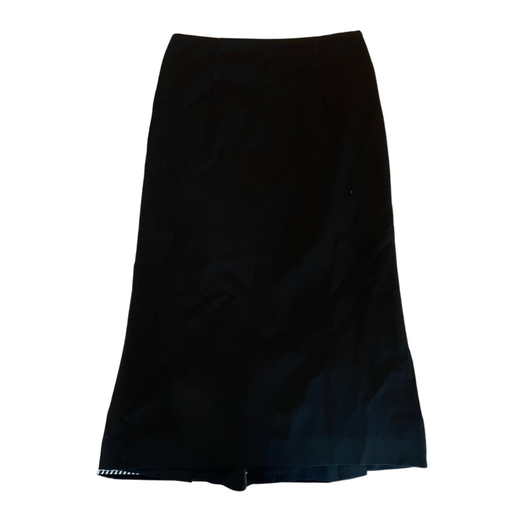 Banana Republic black wool pencil skirt
